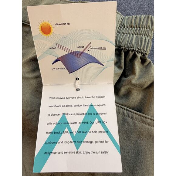 Willit Hiking/Golf Shorts Green Womens LG NWT - Picture 7 of 9